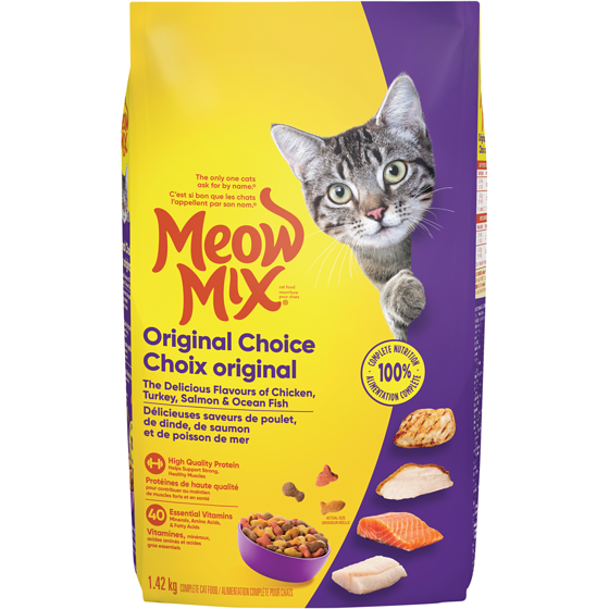 Meow Mixx Nourriture pour chats choix original 1.42 kg, 0,56 $/100g