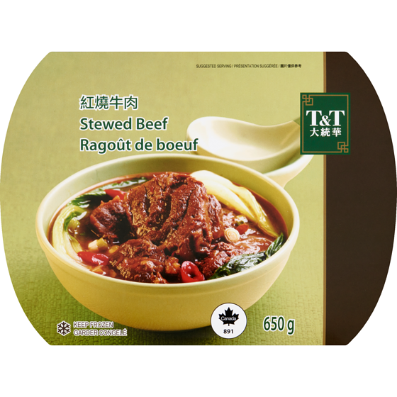 T&T Stewed Beef 650 g, $2.00/100g