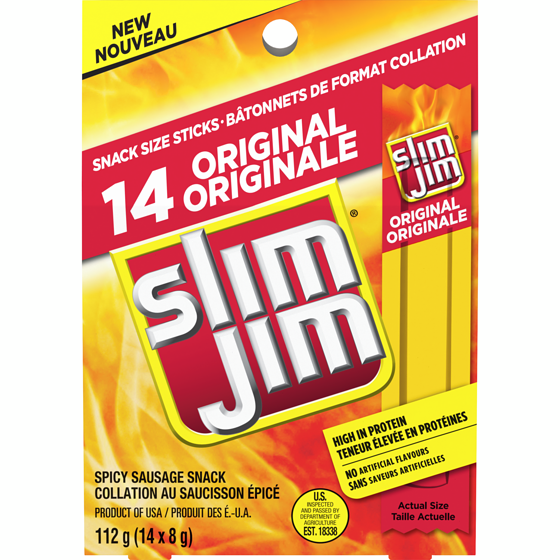Slim Jim Original 112 g, 6,24 $/100g