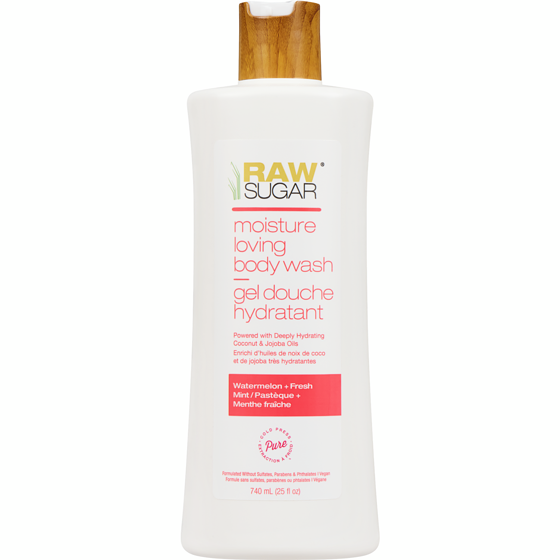 Raw Sugar Moisture Loving Body Wash Watermelon + Fresh Mint 740 ml, $1.82/100ml