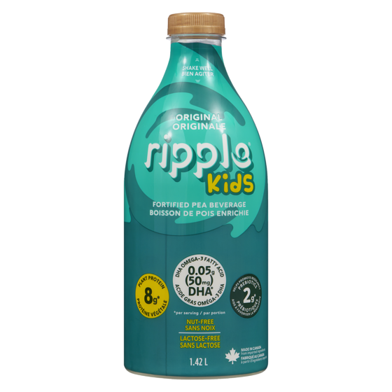 Ripple Fortified Pea Beverage Kids Original 1.42 l, $0.56/100ml