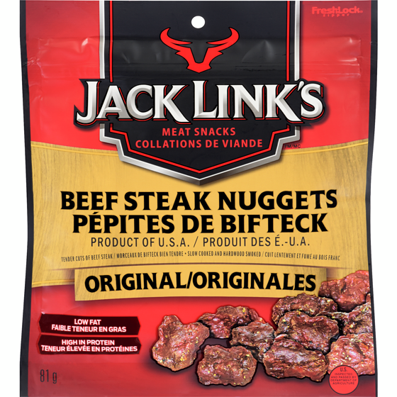 Jack Links Beef Steak Nuggets Original 81 g, $9.86/100g