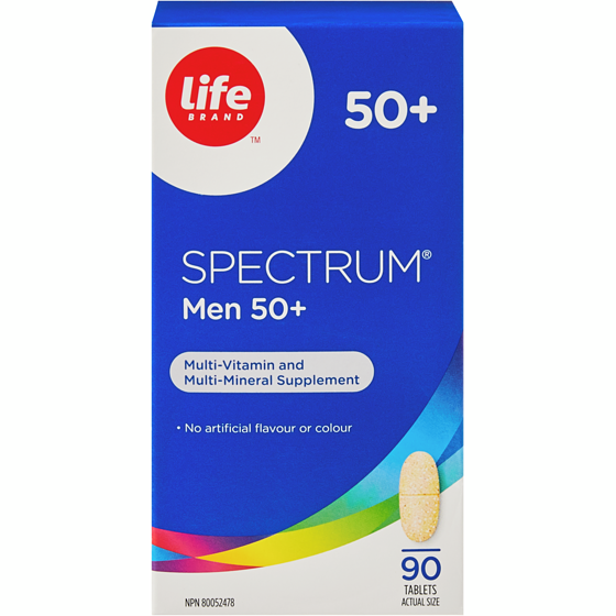 Life Brand Spectrum Men 50 Plus 90 Tablets 90 ea, $0.18/1ea