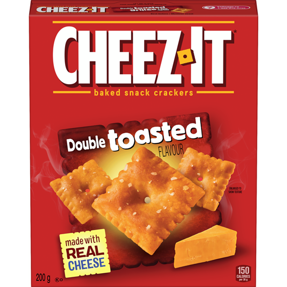 Cheez-It Baked Snack Crackers Double Toasted Flavour 200 g, $1.75/100g