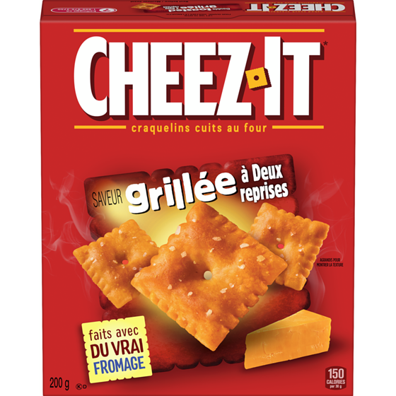 Cheez-It Craquelins cuits au four saveur grillée à deux reprises 200 g, 2,00 $/100g