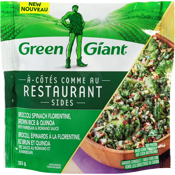 Green Giant Restaurant Sides Broccoli Spinach Florentine, Brown Rice & Quinoa 283 g, $1.59/100g