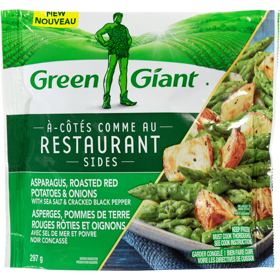 Green Giant Restaurant Sides Asparagus, Roasted Red Potatoes & Onions With Sea Salt & Cracked Black Pepper 297 g, $1.52/100g