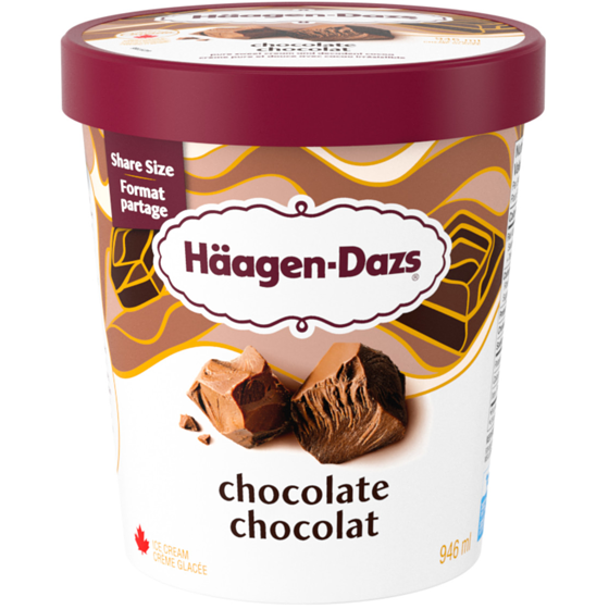 Haagen Dazs Chocolate Ice Cream 0.946 l, $1.27/100ml