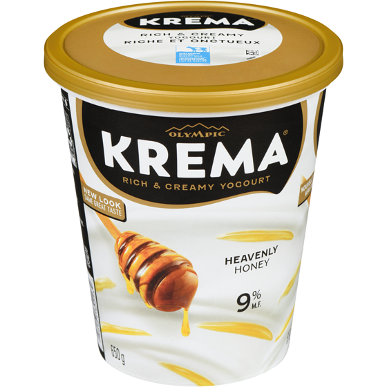 Olympic Krema Honey Yogurt 9% 650 g, $1.15/100g