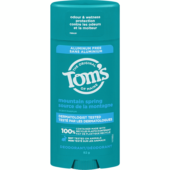Tom's of Maine Mountain Spring Natural Deodorant for Men 92 g, $14.12/100g