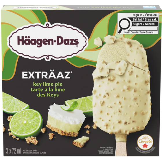 Haagen Dazs EXTRÄAZ Key Lime Pie Ice Cream Bars 216 ml, $2.55/100ml