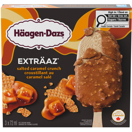 Haagen Dazs EXTRÄAZ Salted Caramel Crunch Ice Cream Bars 216 ml, $2.55/100ml