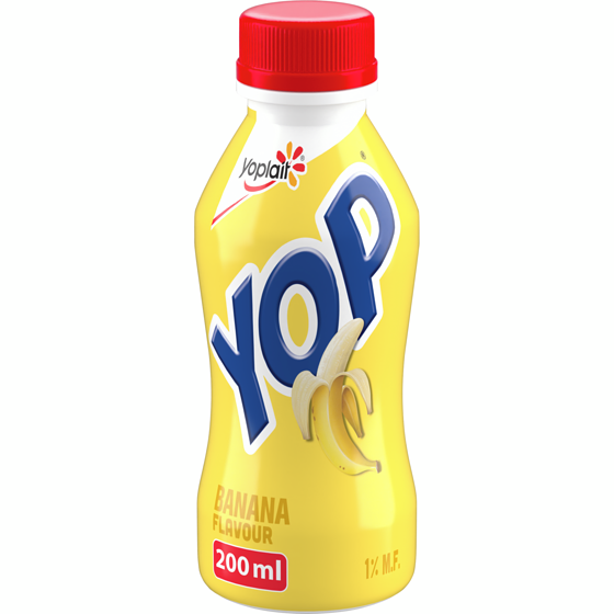 Yoplait Banana Flavor Drinkable yogurt, 1MF 200 ml, $0.50/100g