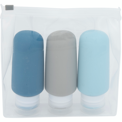 Quo Beauty 3-piece 88ml Silicone Btls Set Multi  - Trial & Travel Size 1 ea, $12.00/1ea