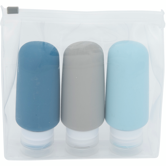 Quo Beauty 3-piece 88ml Silicone Btls Set Multi - Trial & Travel Size 1 ea, $12.00/1ea
