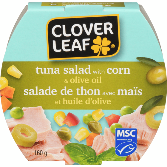 Clover Leaf Tuna Salad With Corn & Olive Oil 160 g, $3.12/100g