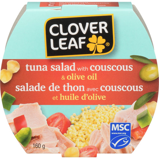Clover Leaf Salade de thon avec couscous et huile d'olive 160 g, 3,12 $/100g