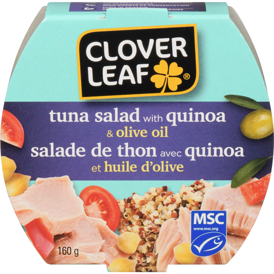 Clover Leaf Tuna Salad With Quinoa & Olive Oil 160 g, $2.49/100g