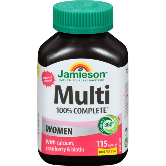 Jamieson 100% Complete Multivitamin For Women 115 Ct 115 ea, $0.20/1ea