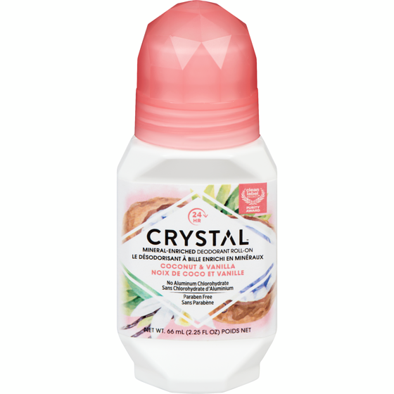 Crystal Mineral-Enriched Deodorant Roll-On Coconut & Vanilla 60 ml, $9.98/100ml
