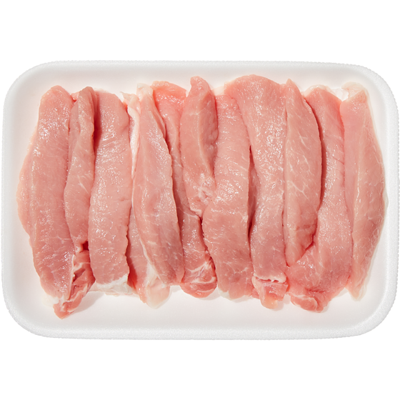 null Lanieres Porc Pour Sautes      250 g, 2,40 $/100g
