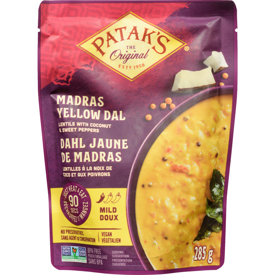 Pataks Madras Yellow Dal Mild 285 ml, $1.58/100ml