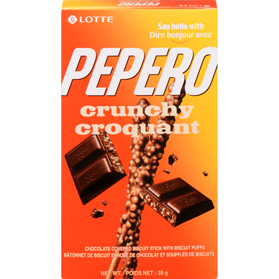 Lotte Pepero - Croquant 39 g, 3,82 $/100g