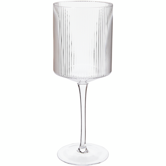President's Choice Optic Rib Wine Glass 1 ea, $8.00/1ea