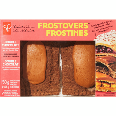 President's Choice Frostovers™ Double Chocolate Hand Pies 150 g, $2.67/100g