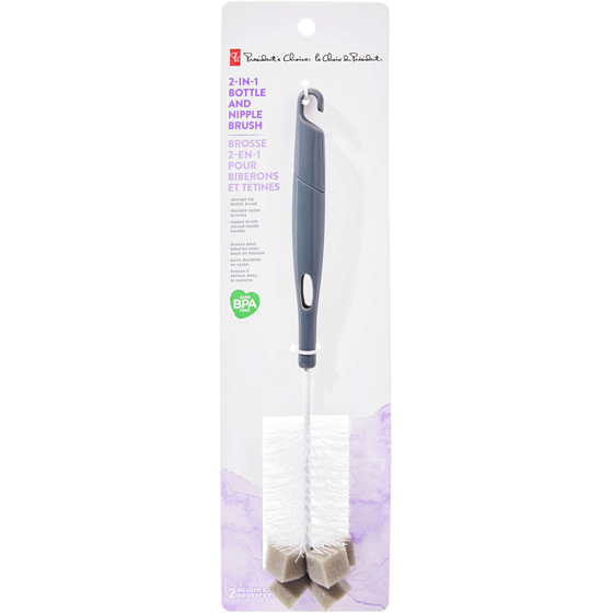 President's Choice 2-In-1 Bottle Brush 1 ea, $5.00/1ea