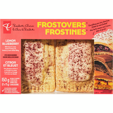 President's Choice Frostovers™ Lemon Blueberry Hand Pies 150 g, $2.67/100g