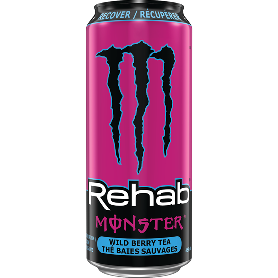 Monster Rehab Thé baies sauvages, canette 458 ml, 0,94 $/100ml