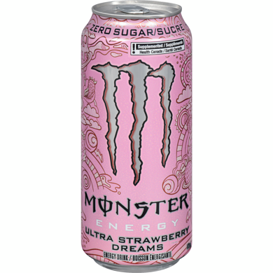 Monster Ultra Strawberry Dreams 473 ml, 0,53 $/100ml