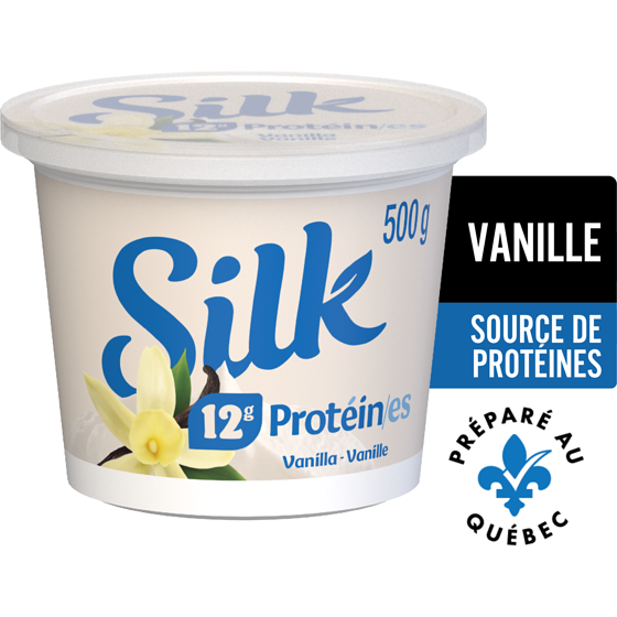 Silk Yogourt protéiné à base de plantes à la vanille 500 g, 1,50 $/100g
