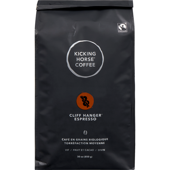 Kicking Horse Café en grains biologique cliff hanger espresso torréfaction moyenne 850 g, 4,29 $/100g