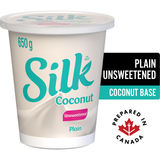 Silk Coconut Yogurt, Unsweetened Plain, Dairy Free 650 g, $1.15/100g