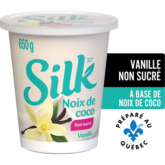 Silk Yogourt à base de plantes, saveur vanille non sucrée 650 g, 1,15 $/100g