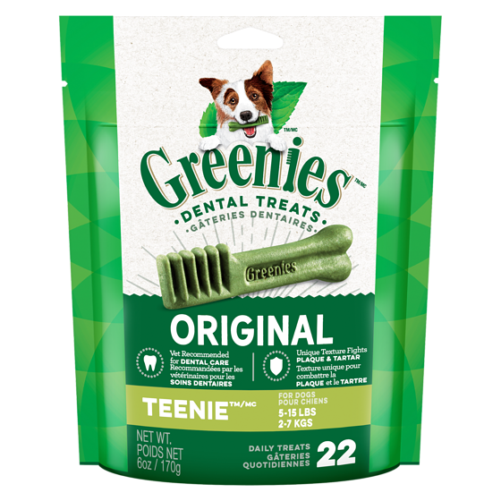 Greenies Gâteries dentaires original teenie pour chiens 2-7 kgs 170 g, 5,88 $/100g