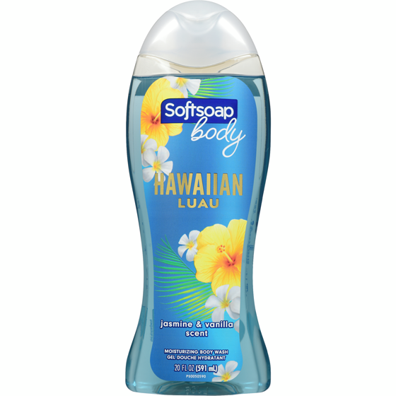 Softsoap Moisturizing Body Wash Hawaiian Luau Jasmine & Vanilla Scent 591 ml, $1.10/100ml