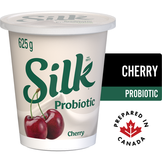 Silk Probiotic Coconut Yogurt, Cherry, Dairy Free 625 g, $1.12/100g