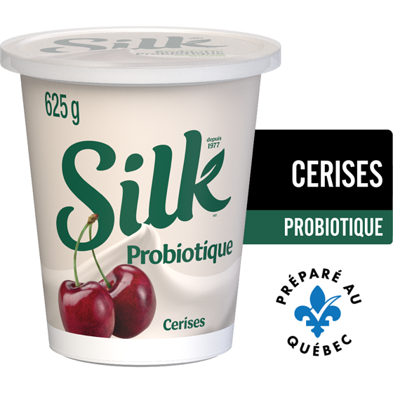 Silk Yogourt probiotique à base de plantes, saveur cerise 625 g, 1,20 $/100g