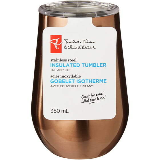 le Choix du Président Gobelet isotherme en acier inoxydable – cuivre 1 ea, 12,00 $/1ch