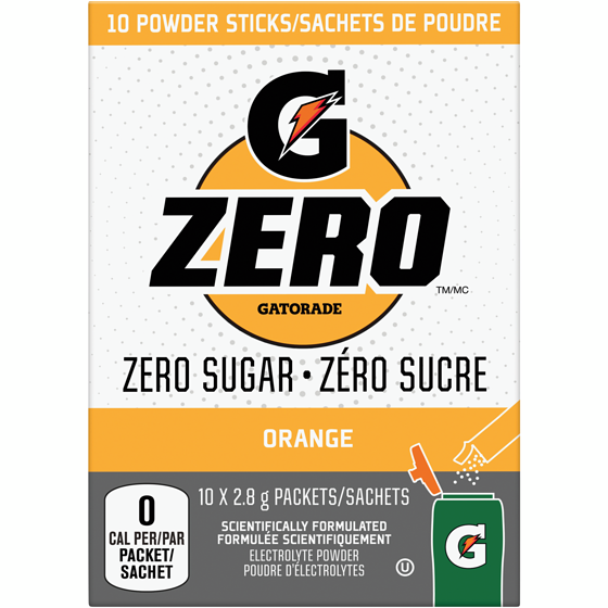 Gatorade Zero Powder Orange 35 g, $22.83/100g