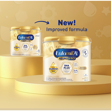 Enfamil Infant Formula 0-12ヶ月用 4缶 Enfamil A+ NeuroPro, Baby Formula, 0-12 months, Powder Tub