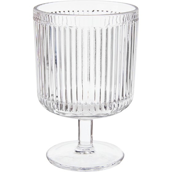 President's Choice Ribbed Goblet Clear 1 ea, $8.00/1ea