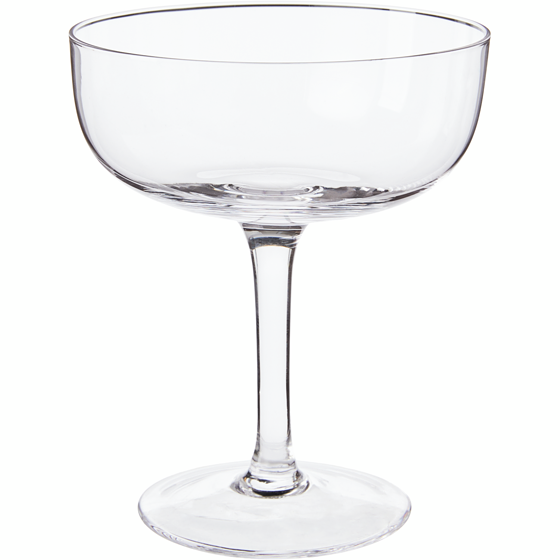 President's Choice Clear Coupe Glass 1 ea, $8.00/1ea