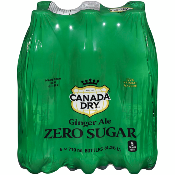 Canada Dry Zero Sugar Ginger Ale 6x710.0 ml, $0.19/100ml