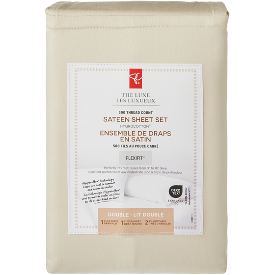 President's Choice Double Sateen Hygrocotton® Sheet 4 Piece Set 1 ea, $70.00/1ea