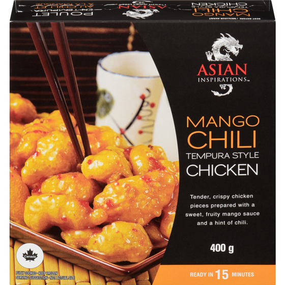Asian Inspirations Tempura Style Chicken Mango Chili 400 g, $1.50/100g