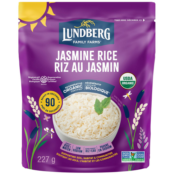Lundberg 90-Second Regenerative Organic Certified® White Jasmine Rice 226.8 g, $2.64/100g